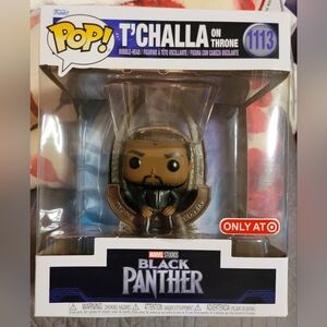 NWOT-FUNKO POP! Deluxe-T'CHALLA ON THRONE-Marvel Series BLACK PANTHER  1113